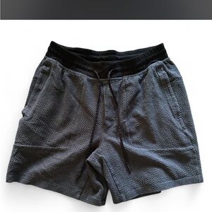 Men's Lululemon Gray Double Knit Textured Shorts